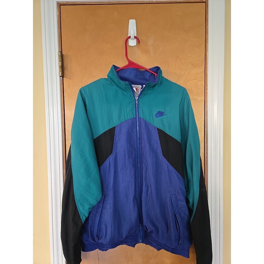 Nike Men’s Teal & Blue Retro Windbreaker Jacket - Picture 3 of 6